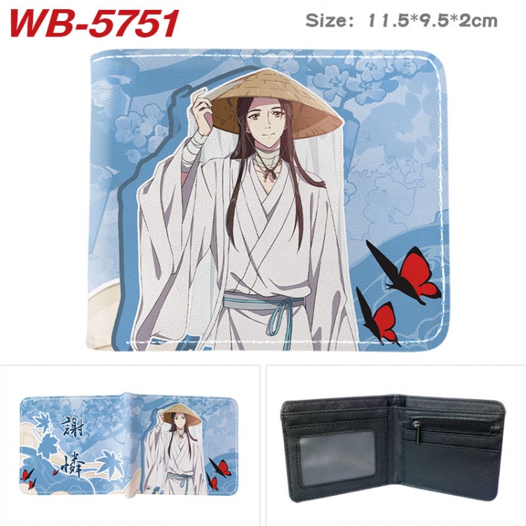 Heaven Official's Blessing Animation color PU leather half fold wallet 11.5X9X2CM  WB-5751A