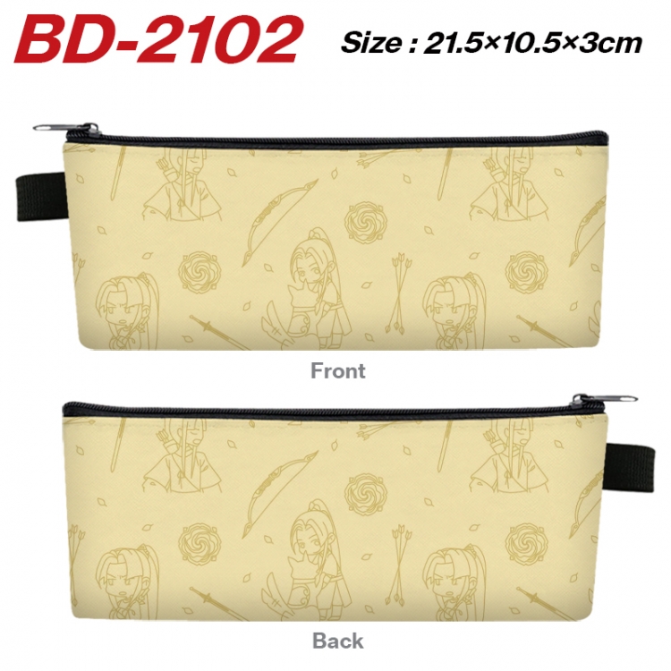 The wizard of the de Animation color PU leather half fold wallet 11.5X9X2CM BD-2102