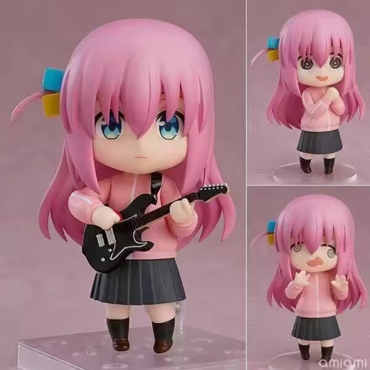 BOCCHI THE ROCK!  Q-version clay Interchangeable face Boxed Figure Decoration Model 10cm Weight 266g 