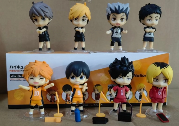 Haikyuu!! Bagged Figure Decoration Model 6cm a set of 8 Weight 377g