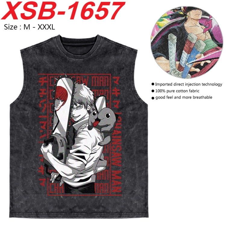 Tokyo Ghoul Anime pure cotton wash vest T-shirt 250g M-3XL 