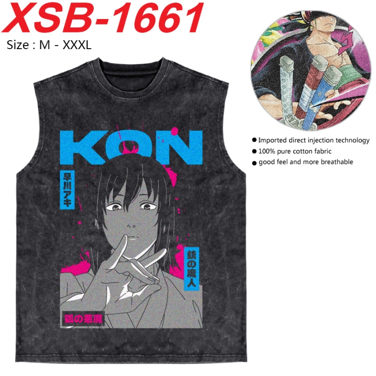 Tokyo Ghoul Anime pure cotton wash vest T-shirt 250g M-3XL 