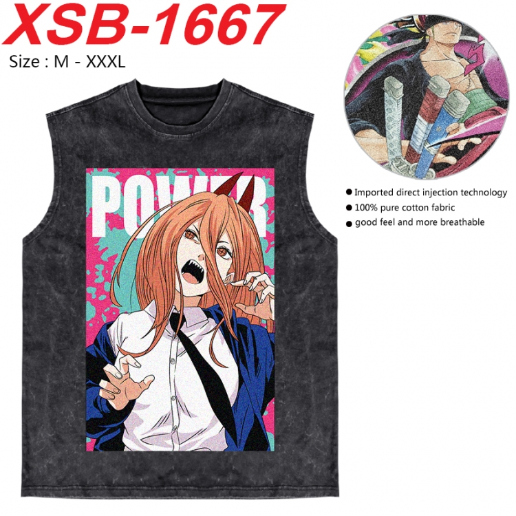 Tokyo Ghoul Anime pure cotton wash vest T-shirt 250g M-3XL 