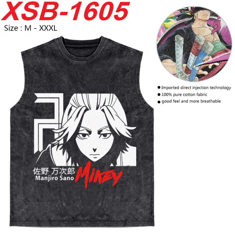 Tokyo Revengers Anime pure cotton wash vest T-shirt 250g M-3XL