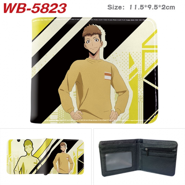 Solo Leveling:Arise Animation color PU leather half fold wallet 11.5X9X2CM WB-5823A