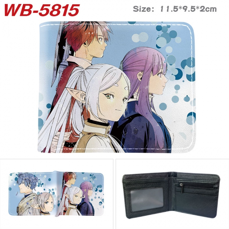 Frieren: Beyond Journey's End Animation color PU leather half fold wallet 11.5X9X2CM  WB-5815A