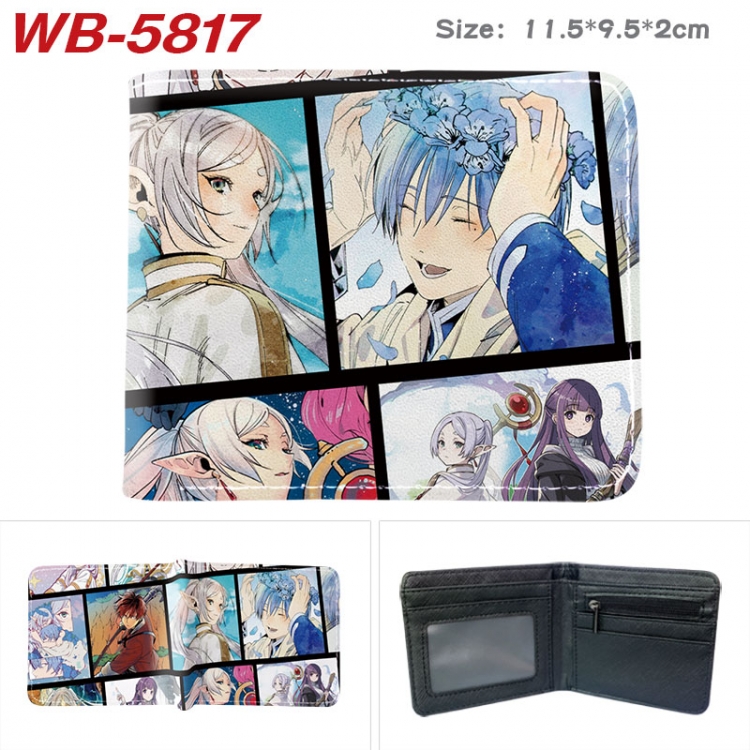 Frieren: Beyond Journey's End Animation color PU leather half fold wallet 11.5X9X2CM  WB-5817A