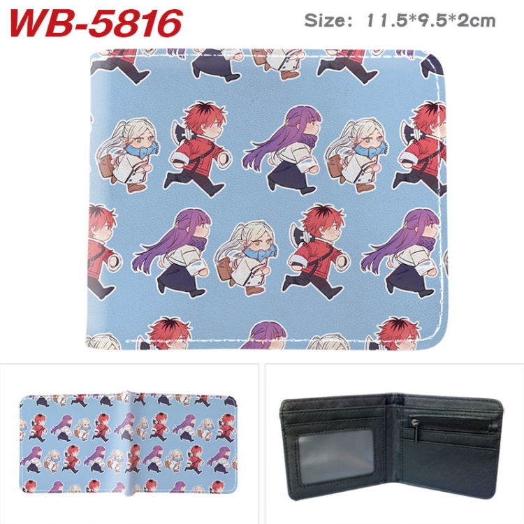 Frieren: Beyond Journey's End Animation color PU leather half fold wallet 11.5X9X2CM  WB-5816A