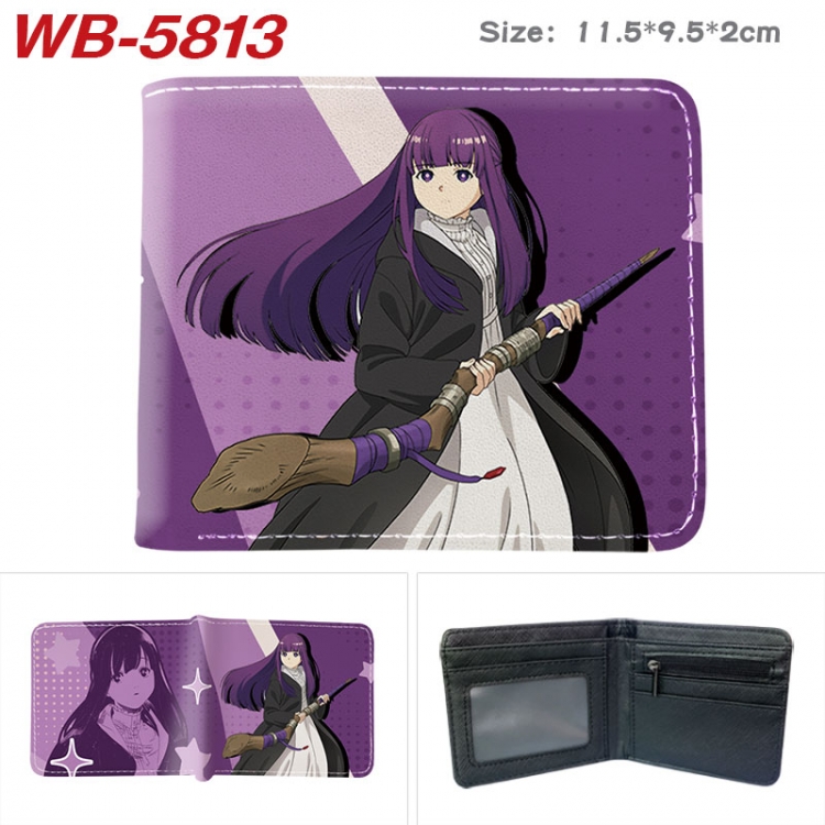 Frieren: Beyond Journey's End Animation color PU leather half fold wallet 11.5X9X2CM WB-5813A