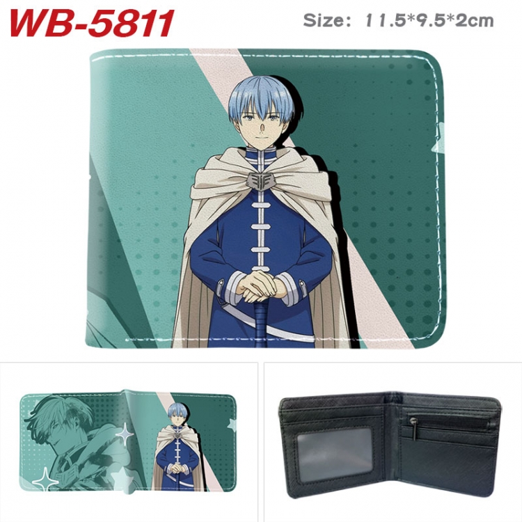 Frieren: Beyond Journey's End Animation color PU leather half fold wallet 11.5X9X2CM  WB-5811A