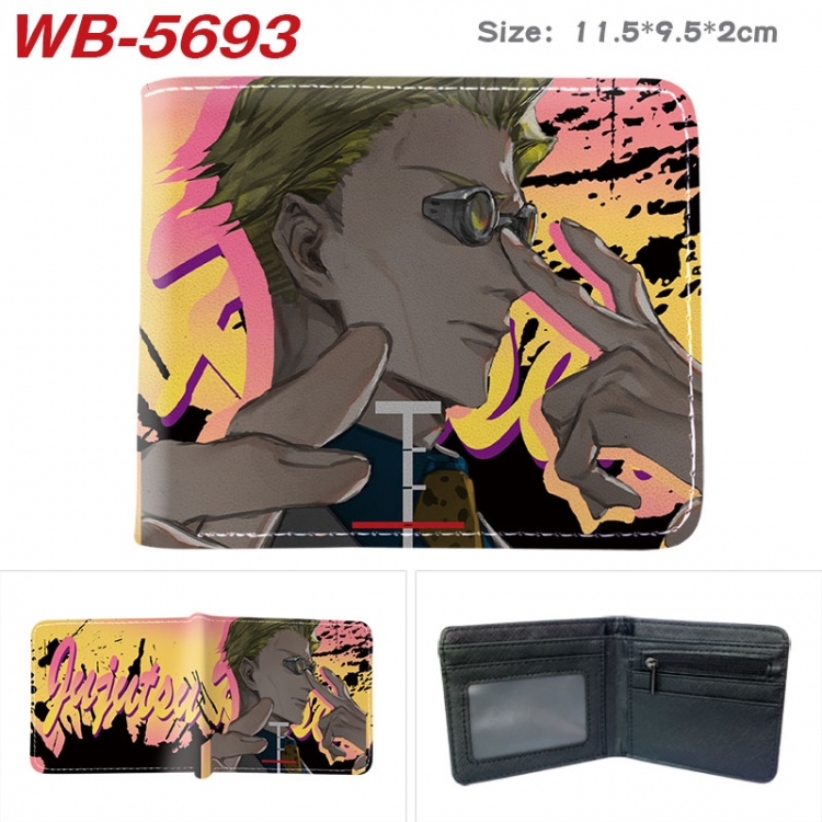 Jujutsu Kaisen Animation color PU leather half fold wallet 11.5X9X2CM  WB-5693A