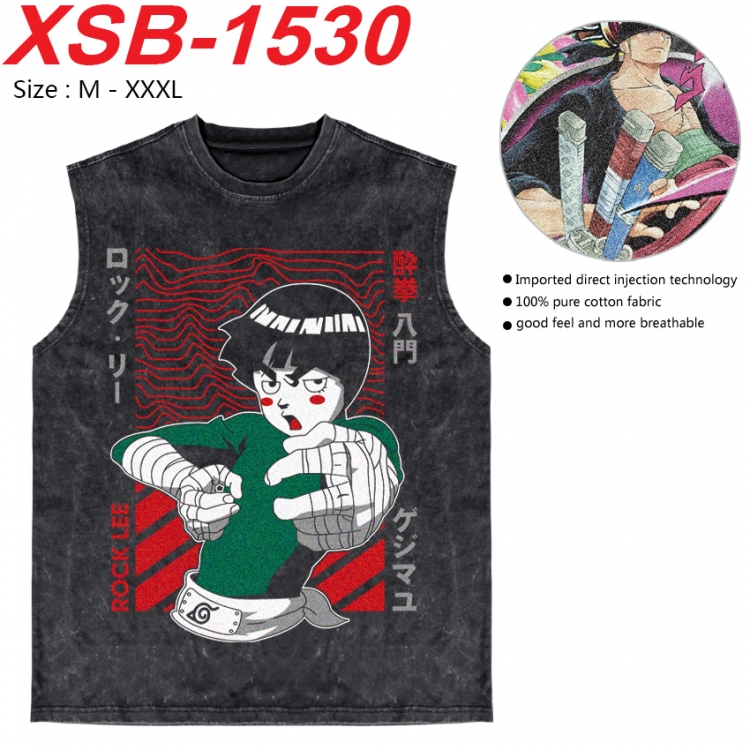 Naruto Anime pure cotton wash vest T-shirt 250g M-3XL 