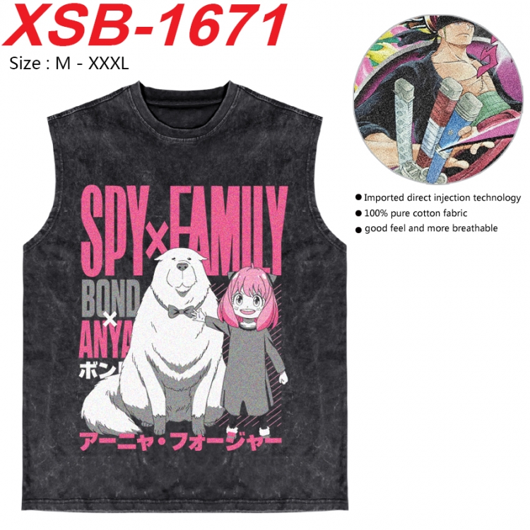 SPY×FAMILY Anime pure cotton wash vest T-shirt 250g M-3XL 