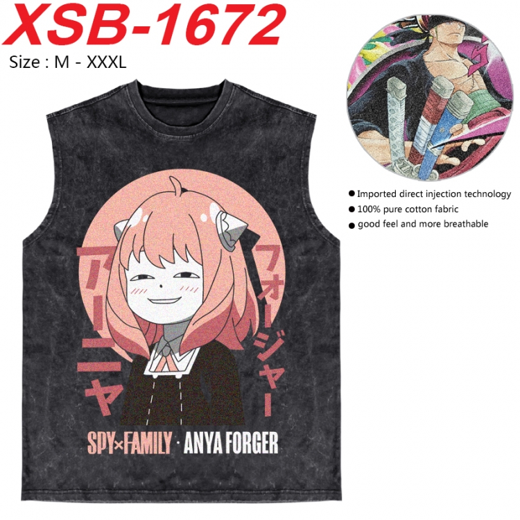 SPY×FAMILY Anime pure cotton wash vest T-shirt 250g M-3XL 