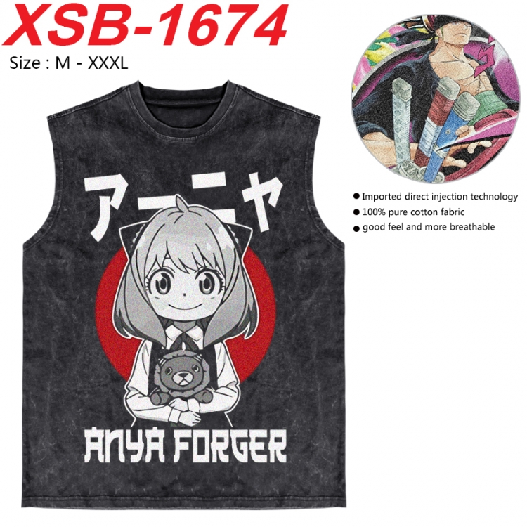 SPY×FAMILY Anime pure cotton wash vest T-shirt 250g M-3XL 