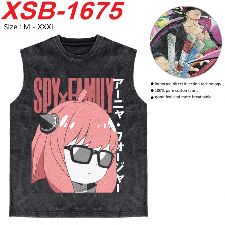 SPY×FAMILY Anime pure cotton wash vest T-shirt 250g M-3XL 