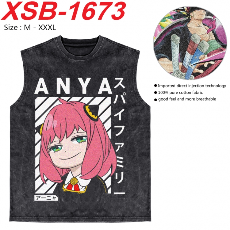 SPY×FAMILY Anime pure cotton wash vest T-shirt 250g M-3XL 