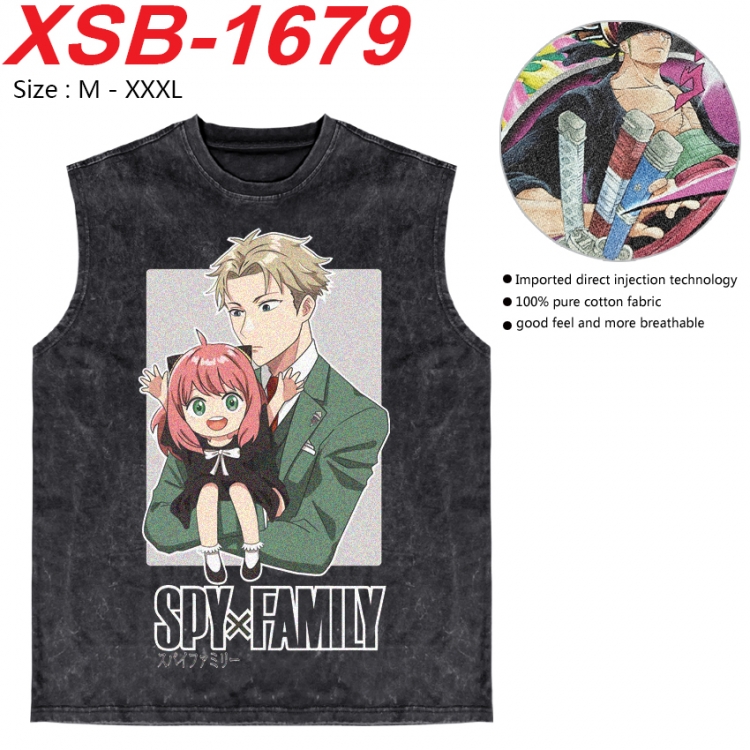 SPY×FAMILY Anime pure cotton wash vest T-shirt 250g M-3XL 