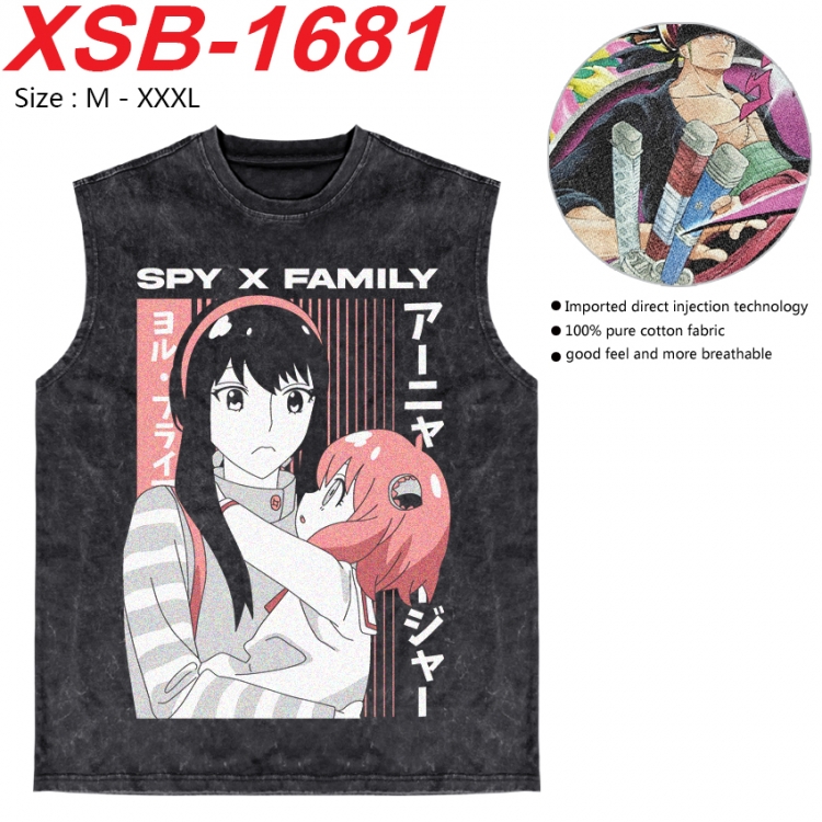 SPY×FAMILY Anime pure cotton wash vest T-shirt 250g M-3XL 