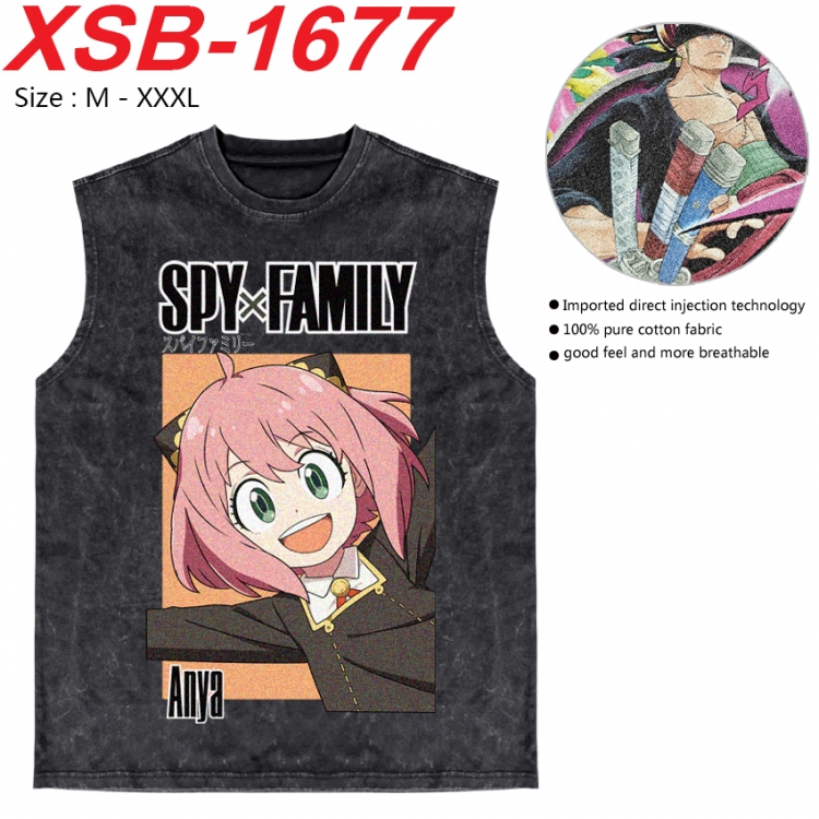 SPY×FAMILY Anime pure cotton wash vest T-shirt 250g M-3XL 