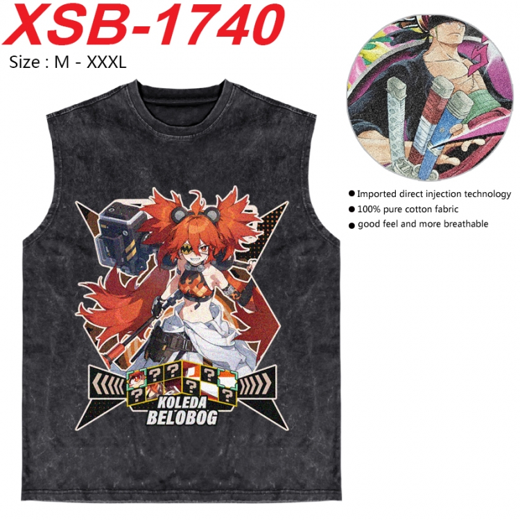 Zenless Zone Zero Anime pure cotton wash vest T-shirt 250g M-3XL   XSB-1740