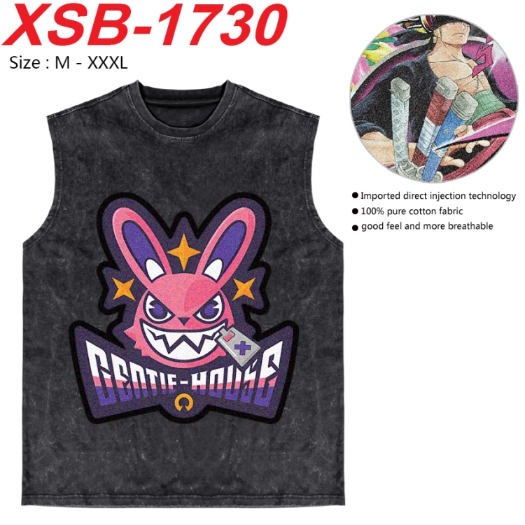 Zenless Zone Zero Anime pure cotton wash vest T-shirt 250g M-3XL XSB-1730