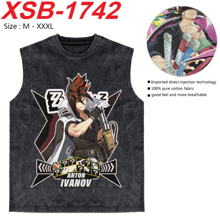 Zenless Zone Zero Anime pure cotton wash vest T-shirt 250g M-3XL  XSB-1742