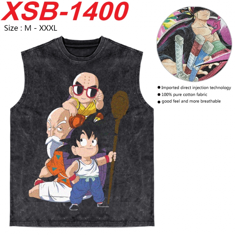 DRAGON BALL Anime pure cotton wash vest T-shirt 250g M-3XL 