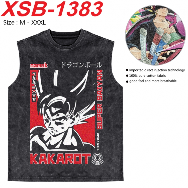 DRAGON BALL Anime pure cotton wash vest T-shirt 250g M-3XL 