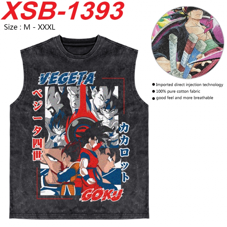 DRAGON BALL Anime pure cotton wash vest T-shirt 250g M-3XL 