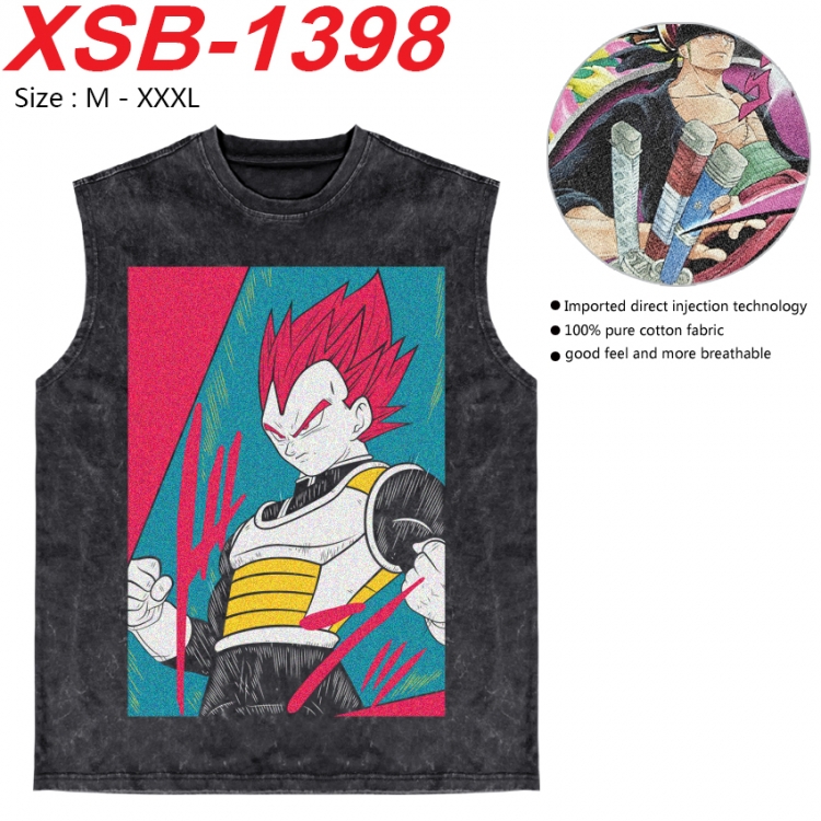 DRAGON BALL Anime pure cotton wash vest T-shirt 250g M-3XL 