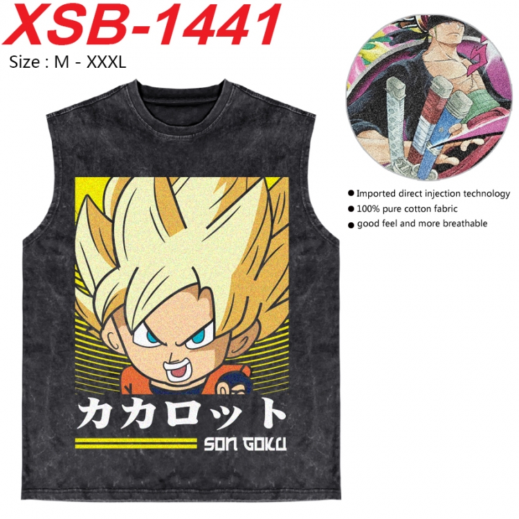 DRAGON BALL Anime pure cotton wash vest T-shirt 250g M-3XL 