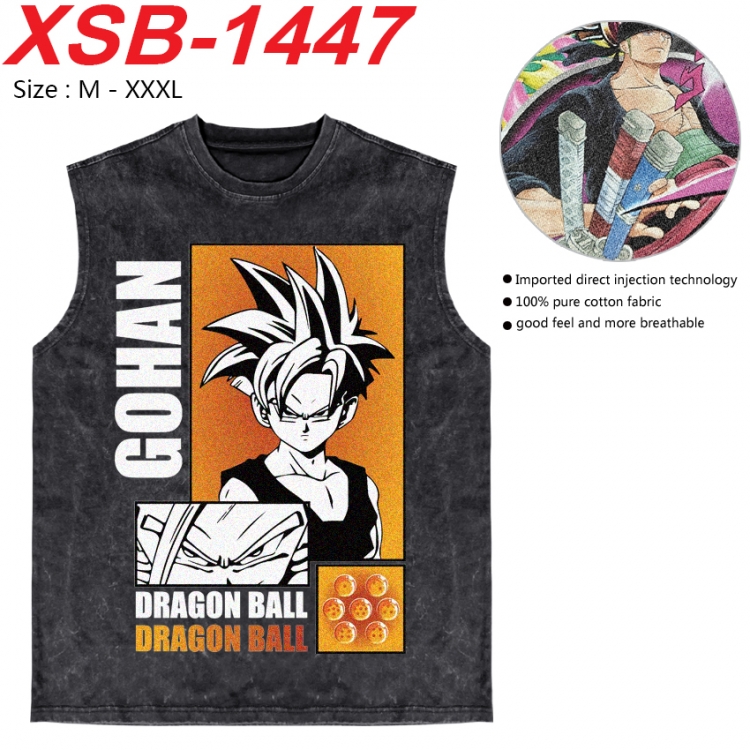 DRAGON BALL Anime pure cotton wash vest T-shirt 250g M-3XL 