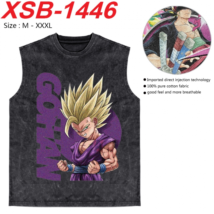 DRAGON BALL Anime pure cotton wash vest T-shirt 250g M-3XL 