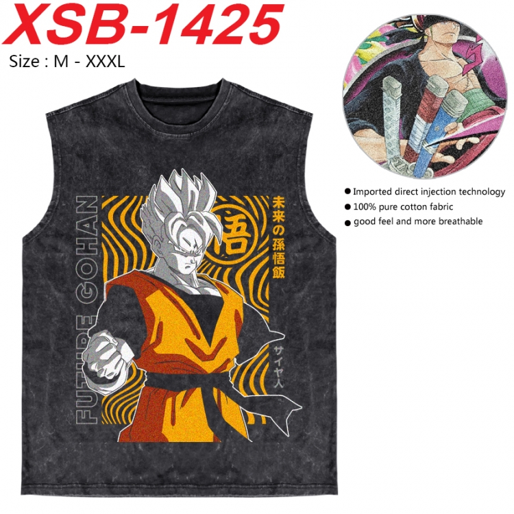 DRAGON BALL Anime pure cotton wash vest T-shirt 250g M-3XL 