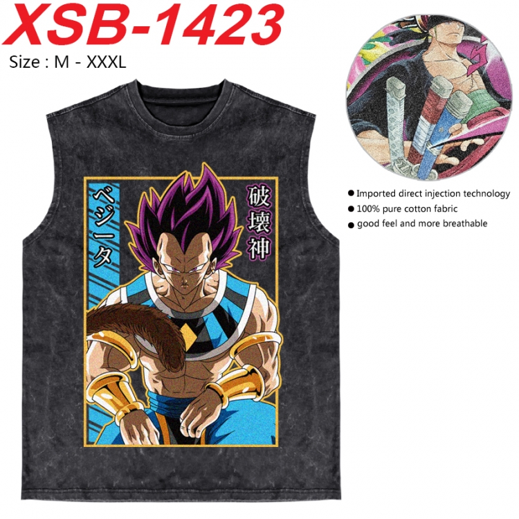 DRAGON BALL Anime pure cotton wash vest T-shirt 250g M-3XL 