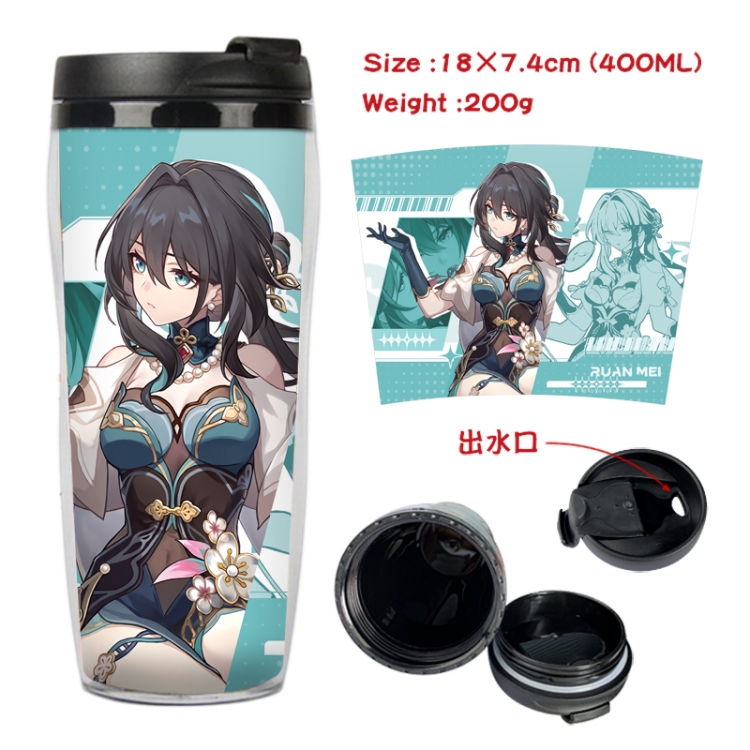 Honkai: Star Rail Anime full-color double-layer water cup 18X7.4cm 400ml