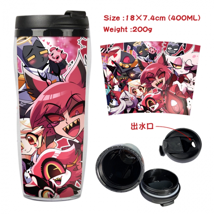 Hazbin Hotel Anime full-color double-layer water cup 18X7.4cm 400ml