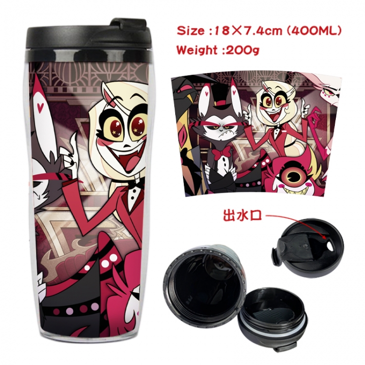 Hazbin Hotel Anime full-color double-layer water cup 18X7.4cm 400ml