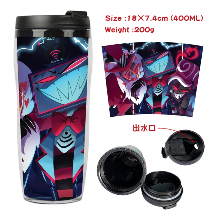 Hazbin Hotel Anime full-color double-layer water cup 18X7.4cm 400ml