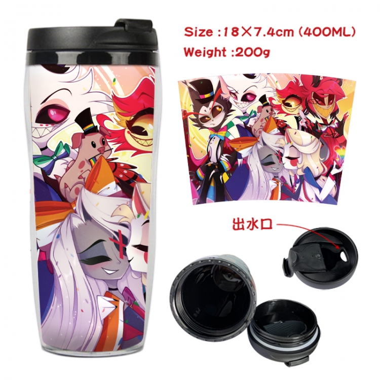 Hazbin Hotel Anime full-color double-layer water cup 18X7.4cm 400ml