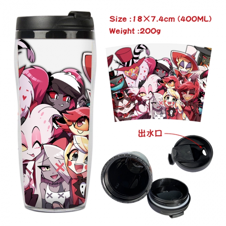 Hazbin Hotel Anime full-color double-layer water cup 18X7.4cm 400ml