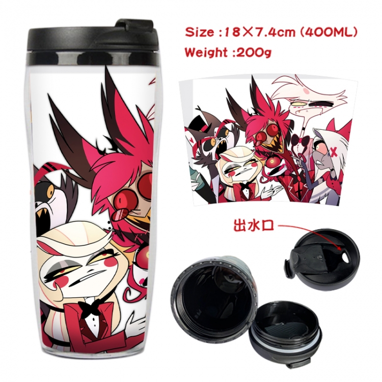 Hazbin Hotel Anime full-color double-layer water cup 18X7.4cm 400ml