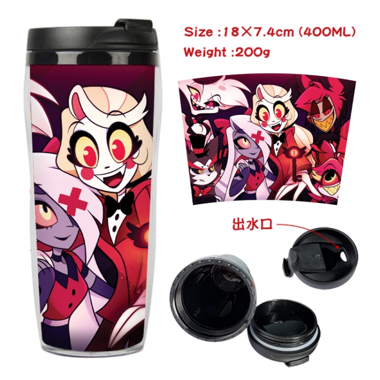 Hazbin Hotel Anime full-color double-layer water cup 18X7.4cm 400ml