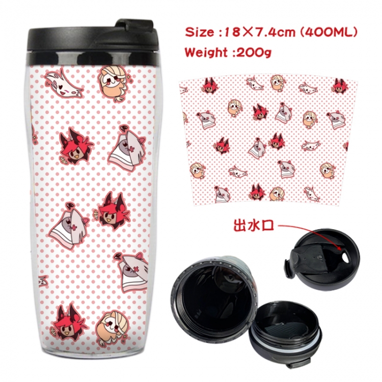 Hazbin Hotel Anime full-color double-layer water cup 18X7.4cm 400ml