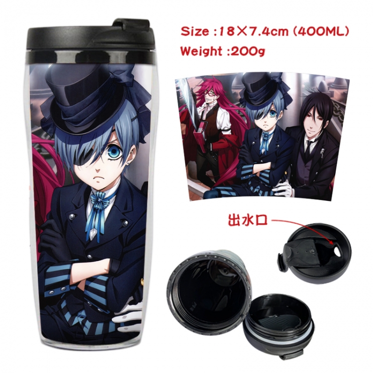 Kuroshitsuji Anime full-color double-layer water cup 18X7.4cm 400ml