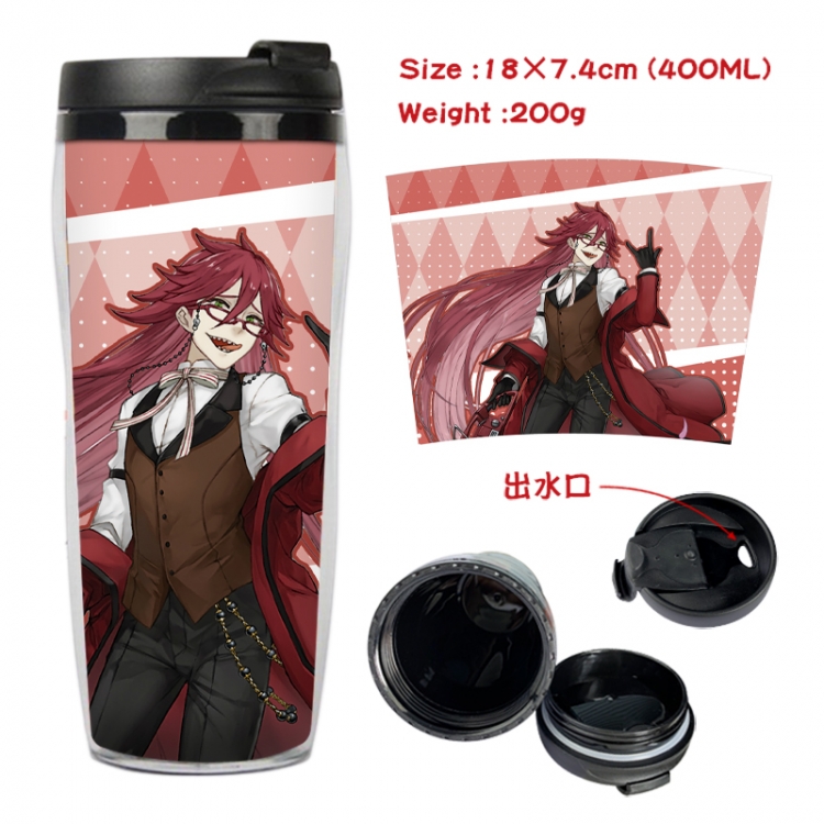 Kuroshitsuji Anime full-color double-layer water cup 18X7.4cm 400ml