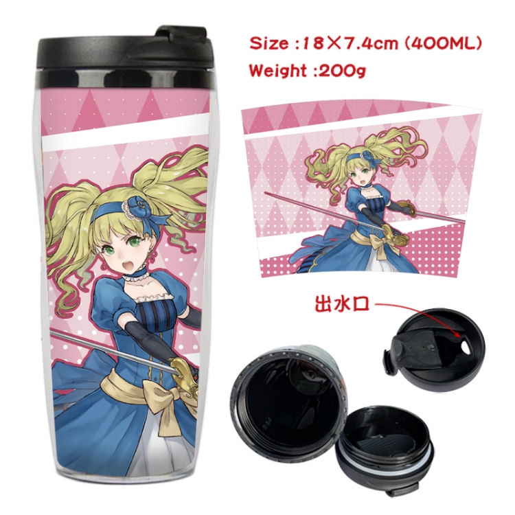 Kuroshitsuji Anime full-color double-layer water cup 18X7.4cm 400ml