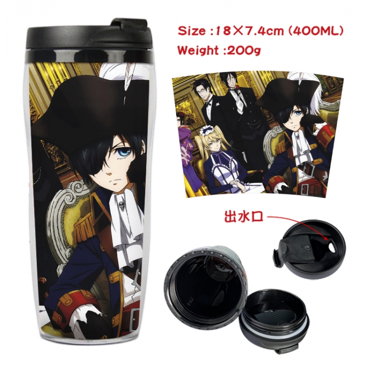 Kuroshitsuji Anime full-color double-layer water cup 18X7.4cm 400ml