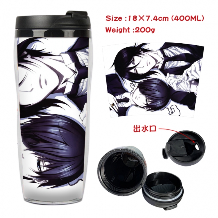 Kuroshitsuji Anime full-color double-layer water cup 18X7.4cm 400ml